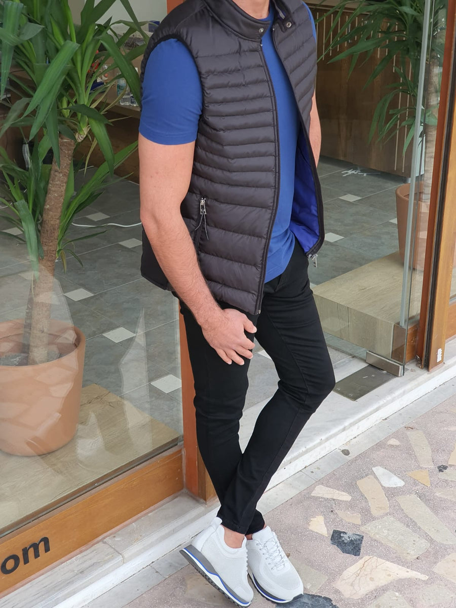 Maroni Black Slim Fit Puffer Jacket BOJONI