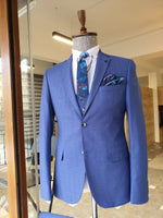 Load image into Gallery viewer, Argeli Blue Slim Fit Suit-baagr.myshopify.com-suit-BOJONI
