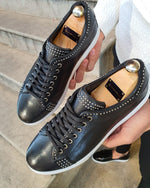 Load image into Gallery viewer, Annapolis Original Black Lace-Up Sneakers-baagr.myshopify.com-shoes2-BOJONI
