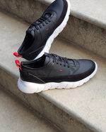 Load image into Gallery viewer, Custer Black Mid-Top Sneakers-baagr.myshopify.com-shoes2-BOJONI
