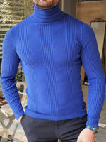 Load image into Gallery viewer, Elko Sax Slim Fit Striped Turtleneck Wool Sweater-baagr.myshopify.com-sweatshirts-BOJONI
