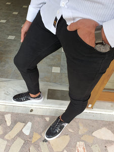 Mantova Black Slim Fit Jeans-baagr.myshopify.com-Pants-BOJONI