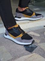 Load image into Gallery viewer, Bano Yellow Mid-Top Sneakers-baagr.myshopify.com-shoes2-brabion
