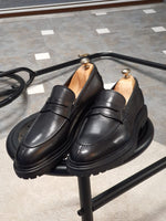 Load image into Gallery viewer, Lori Black Buckle Loafers-baagr.myshopify.com-shoes2-brabion
