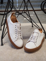 Load image into Gallery viewer, Lori White Low-Top Sneakers-baagr.myshopify.com-shoes2-brabion
