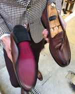 Load image into Gallery viewer, Lance Fort Worth Brown Leather Tassel Loafer-baagr.myshopify.com-shoes2-BOJONI
