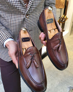 Load image into Gallery viewer, Lance Fort Worth Brown Leather Tassel Loafer-baagr.myshopify.com-shoes2-BOJONI
