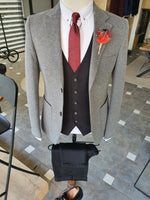 Load image into Gallery viewer, Argeli  Gray Slim Fit Suit-baagr.myshopify.com-suit-BOJONI
