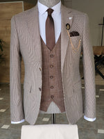 Load image into Gallery viewer, Antinori Beige Slim Fit Notch Lapel Suit-baagr.myshopify.com-suit-BOJONI
