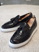 Load image into Gallery viewer, Monteri Black Tassel Loafers-baagr.myshopify.com-shoes2-brabion
