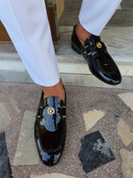 Load image into Gallery viewer, Bojoni Black Patent Leather Penny Loafers-baagr.myshopify.com-shoes2-brabion
