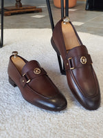 Load image into Gallery viewer, Vicenza Brown Penny Loafers-baagr.myshopify.com-shoes2-brabion
