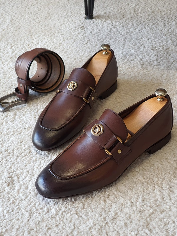 Bojo Light Brown Leather Loafer