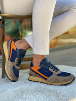Load image into Gallery viewer, Forenzax Navy Blue High-Top Sneakers-baagr.myshopify.com-shoes2-brabion
