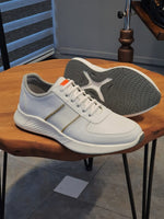 Load image into Gallery viewer, Bano  White Mid-Top Sneakers-baagr.myshopify.com-shoes2-brabion
