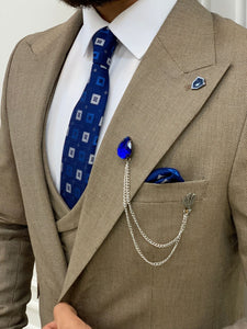 Verona Brown Slim Fit Peak Lapel Suit-baagr.myshopify.com-1-BOJONI