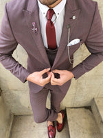 Load image into Gallery viewer, Bojoni Claret Red Slim Fit Suit-baagr.myshopify.com-suit-BOJONI
