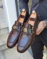 Load image into Gallery viewer, Lance Brown Leather Buckle Loafer-baagr.myshopify.com-shoes2-BOJONI
