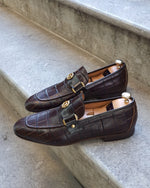 Load image into Gallery viewer, Lance Brown Leather Buckle Loafer-baagr.myshopify.com-shoes2-BOJONI
