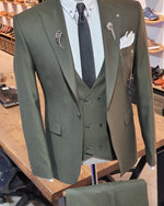 Load image into Gallery viewer, Genzano Khaki Slim Fit Suit-baagr.myshopify.com-suit-BOJONI
