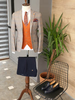 Load image into Gallery viewer, Bari Orange Slim Fit Plaid Suit-baagr.myshopify.com-suit-BOJONI
