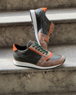 Load image into Gallery viewer, Pierre Brown Mid-Top Sneakers-baagr.myshopify.com-shoes2-BOJONI
