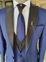 Load image into Gallery viewer, Lori Sax Slim Fit Peak Lapel Wedding Suit-baagr.myshopify.com-suit-BOJONI
