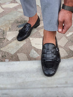 Load image into Gallery viewer, Livorno Black Double Monk Strap Loafers-baagr.myshopify.com-shoes2-brabion
