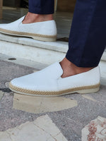Load image into Gallery viewer, Salerno White Slip-On Loafers-baagr.myshopify.com-shoes2-brabion
