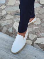 Load image into Gallery viewer, Salerno White Slip-On Loafers-baagr.myshopify.com-shoes2-brabion
