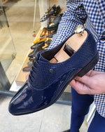 Load image into Gallery viewer, Lance  Navy Blue Laced Oxford-baagr.myshopify.com-shoes2-BOJONI
