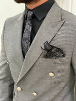 Load image into Gallery viewer, Palermo Light Gray Slim Fit Double Breasted Suit-baagr.myshopify.com-1-BOJONI
