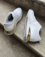 Load image into Gallery viewer, Winner White Mid-Top Sneakers-baagr.myshopify.com-shoes2-BOJONI
