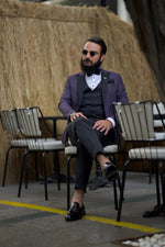 Load image into Gallery viewer, Bojoni Amato New Season Slim Fit Purple Tuxedo
