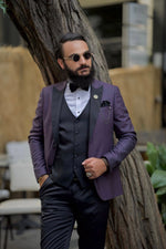 Load image into Gallery viewer, Bojoni Amato New Season Slim Fit Purple Tuxedo
