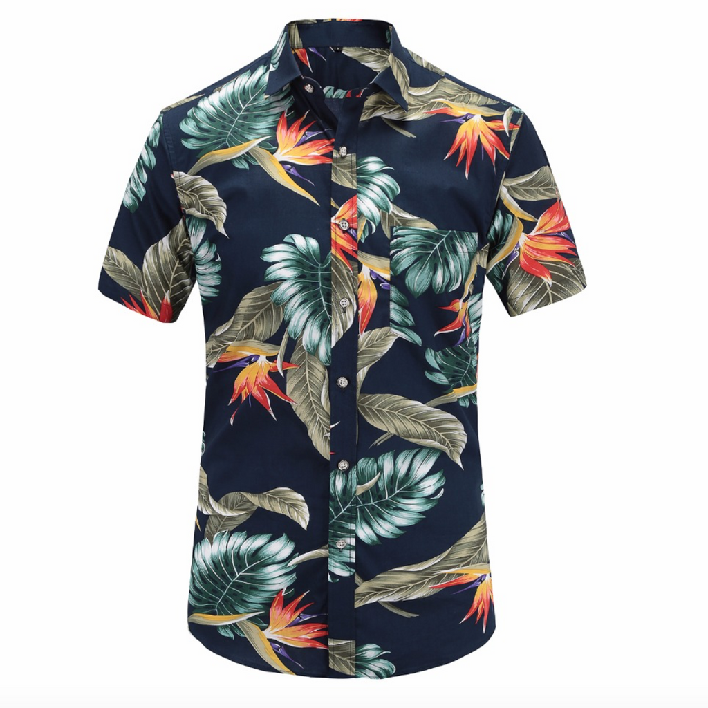 Aloha Summer Printed Short-Sleeved Shirt (3 Colors)-baagr.myshopify.com-Shirt-BOJONI