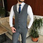 Load image into Gallery viewer, Bojoni Cagliari Grey Slim-Fit Suit 3-Piece
