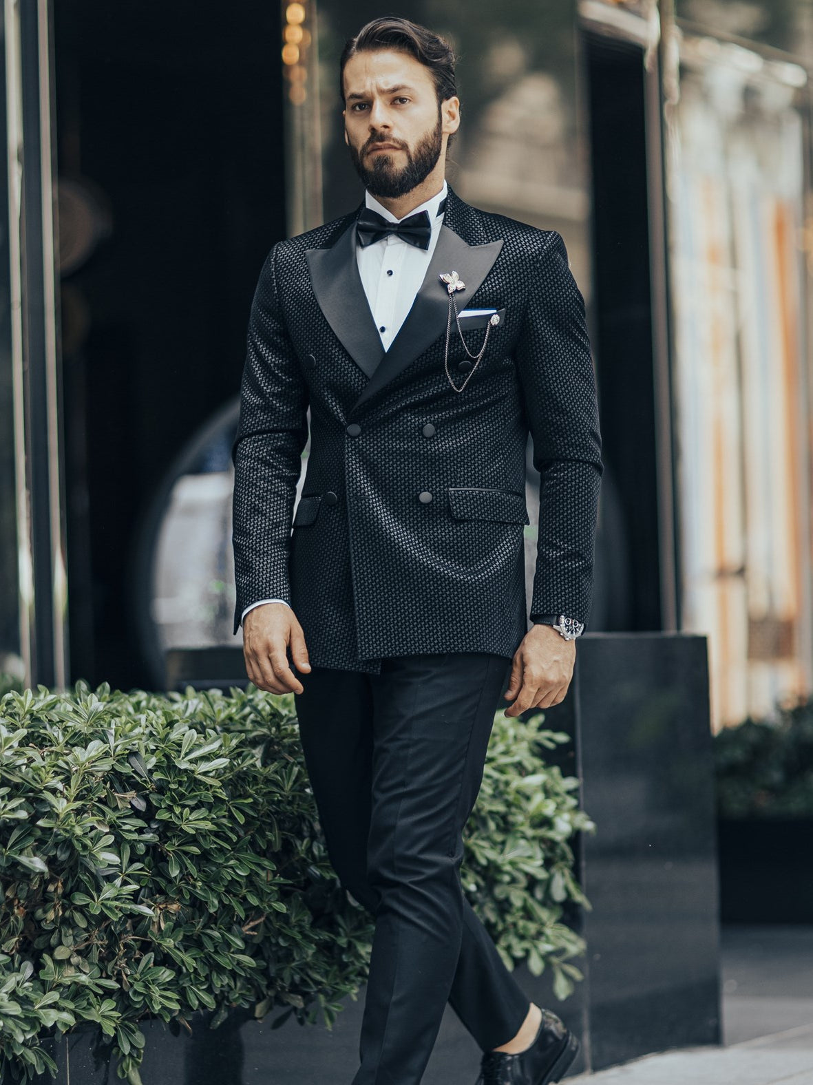 MASTERS BLACK STRIPED 2-PIECE SUIT – SamEnchill Collections