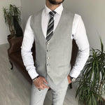 Load image into Gallery viewer, Bojoni Cagliari Grey Slim-Fit Suit 3-Piece
