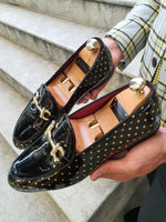 Load image into Gallery viewer, Shelton Buckle Detailed Black Leather Shoes-baagr.myshopify.com-shoes2-BOJONI
