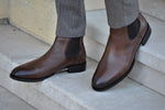 Load image into Gallery viewer, Vicenza Calf Leather Boots Brown-baagr.myshopify.com-shoes2-brabion
