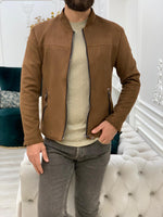 Load image into Gallery viewer, Bari Slim Fit Brown Jacket-baagr.myshopify.com-Jacket-BOJONI
