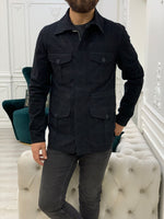Load image into Gallery viewer, Limoux Slim Fit Black Denim Jacket-baagr.myshopify.com-Jacket-BOJONI
