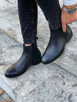 Load image into Gallery viewer, Mantoni Black Leather Chelsea Boots-baagr.myshopify.com-shoes2-BOJONI
