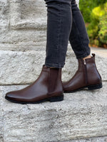 Load image into Gallery viewer, Mantoni Brown Leather Chelsea Boots-baagr.myshopify.com-shoes2-BOJONI
