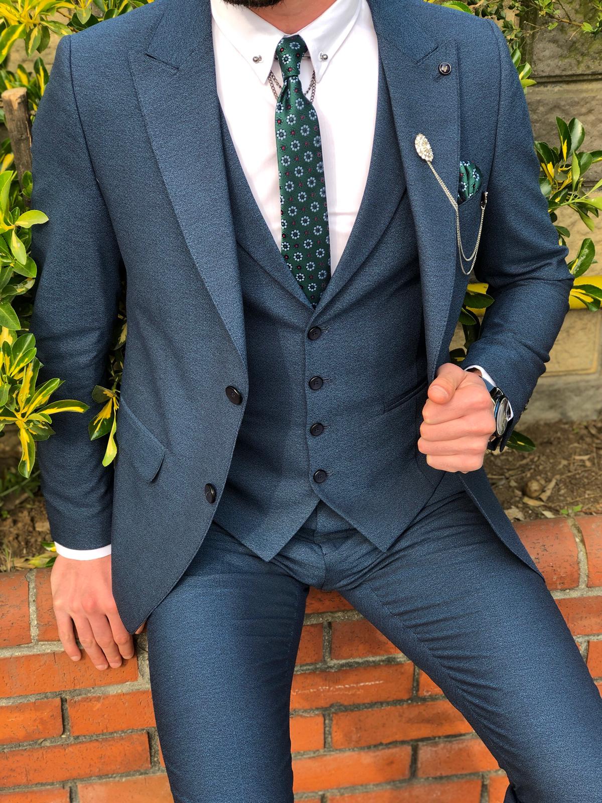 Pantiff  Slim-Fit  Suit Vest Navy-baagr.myshopify.com-suit-BOJONI