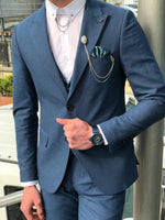 Load image into Gallery viewer, Pantiff  Slim-Fit  Suit Vest Navy-baagr.myshopify.com-suit-BOJONI
