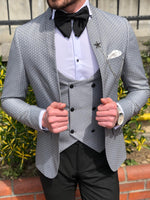 Load image into Gallery viewer, Hendiff Slim-Fit Tuxedo Gray-baagr.myshopify.com-suit-BOJONI
