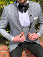 Load image into Gallery viewer, Hendiff Slim-Fit Tuxedo Gray-baagr.myshopify.com-suit-BOJONI
