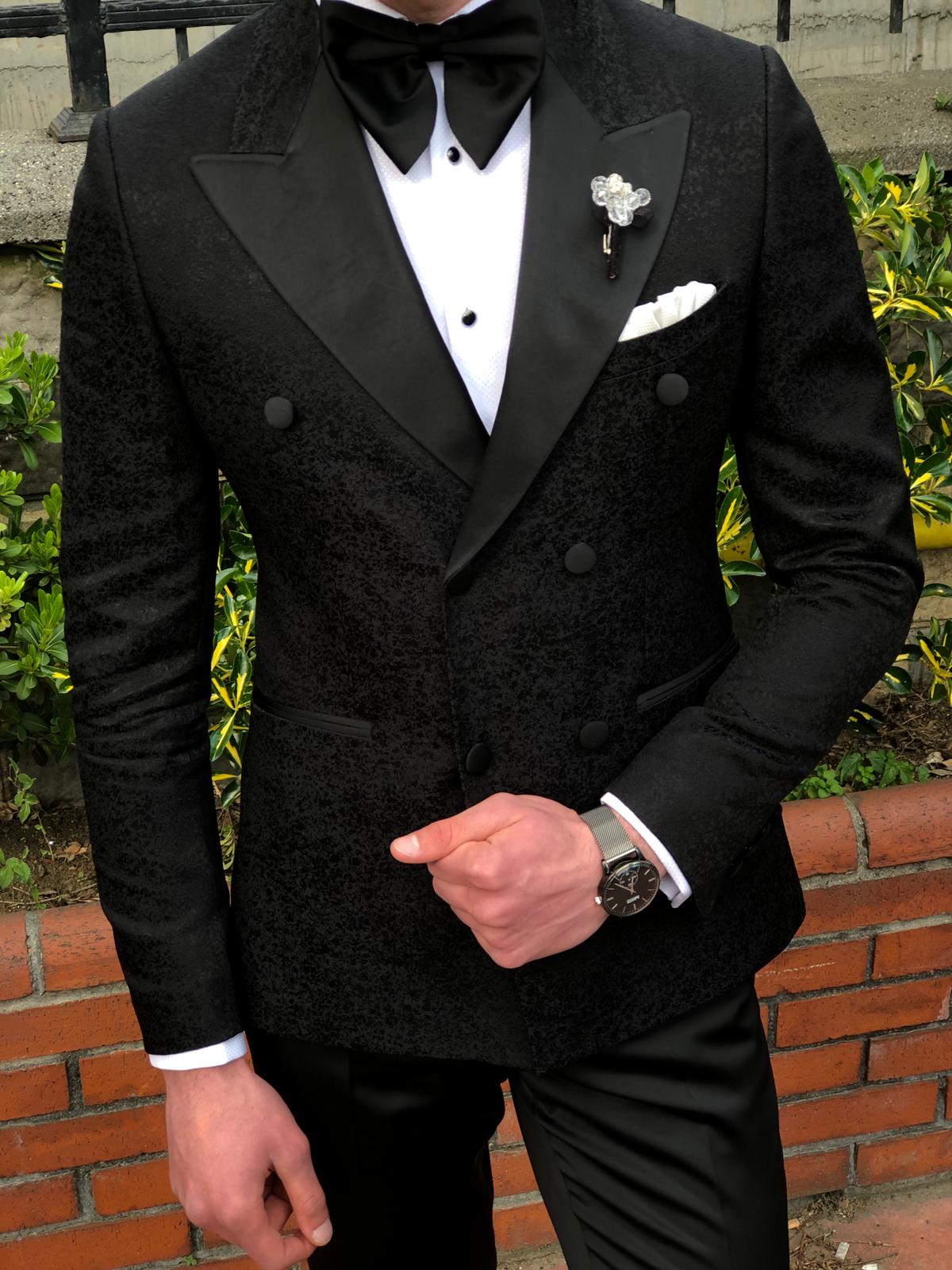 Mens double hot sale breasted tuxedo